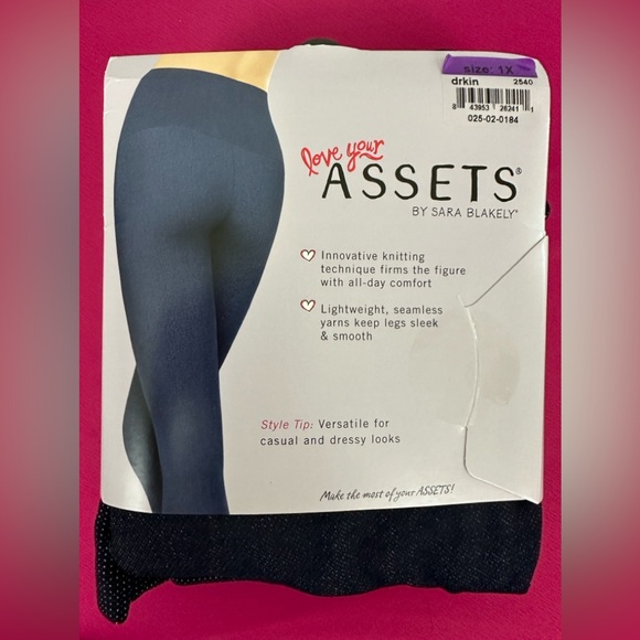 Spanx -Assets Denim Wash Seamless Leggings Stay Put Flattening Waistband… - Picture 2 of 4